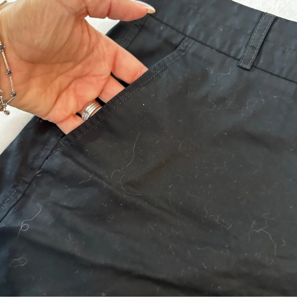 J.Crew Black Chino Broken-In Cotton Mini Shorts Size 12 | Clean Girl Classic - Picture 8 of 14